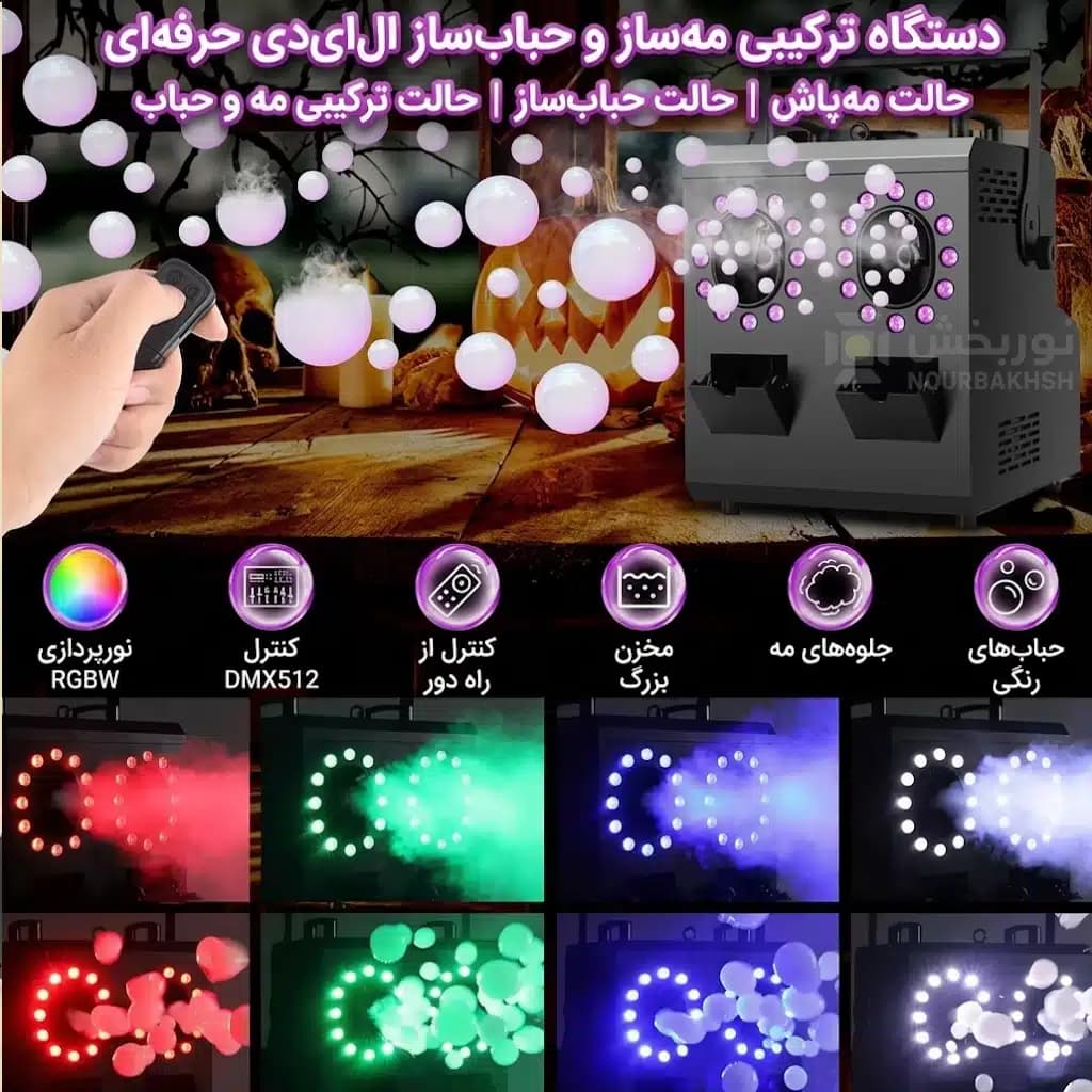 حباب ساز سه کاره پاستیلی سه مخزن — تصویر ۵