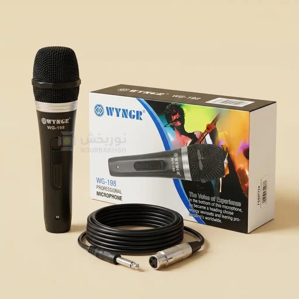 میکروفون داینامیک باسیم WVNGR مدل WG-198