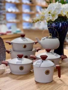 سرویس کامل قابلمه گرلنیت 24پارچه گیگیلی ترکیه GIGILLI — تصویر ۵
