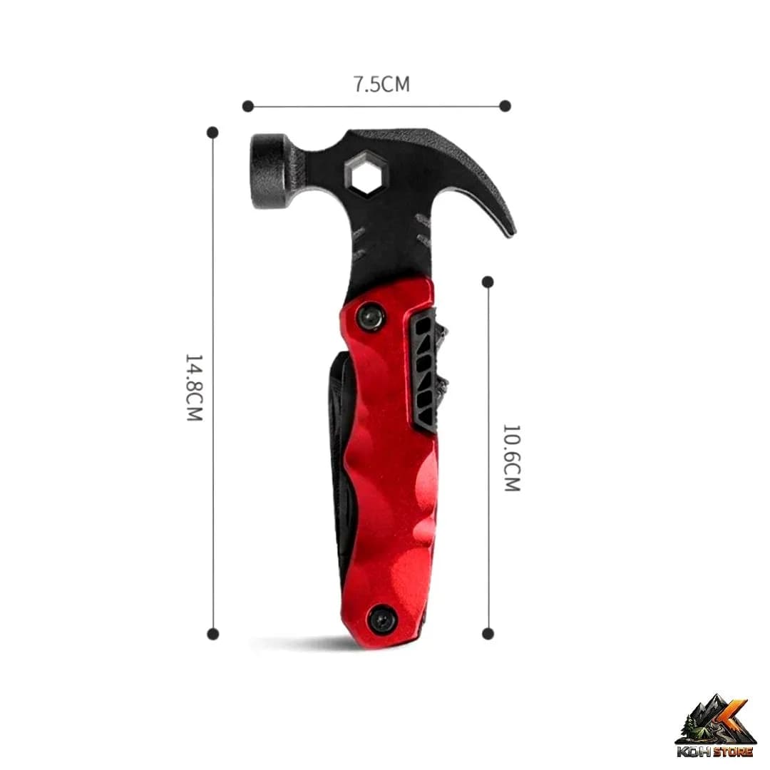 چکش ابزار کمپینگ چندکاره (Multitool) حرفه‌ای — تصویر ۳