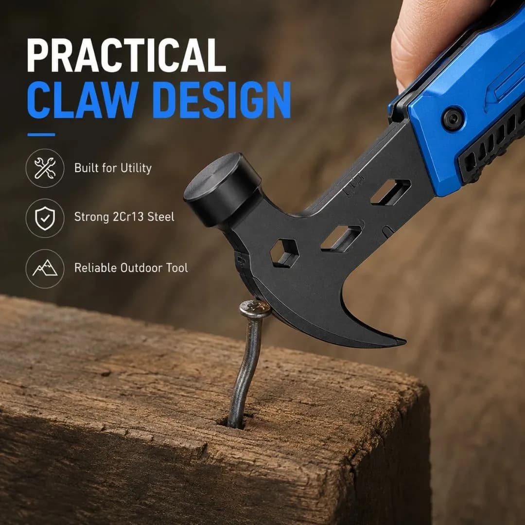 چکش ابزار کمپینگ چندکاره (Multitool) حرفه‌ای — تصویر ۶