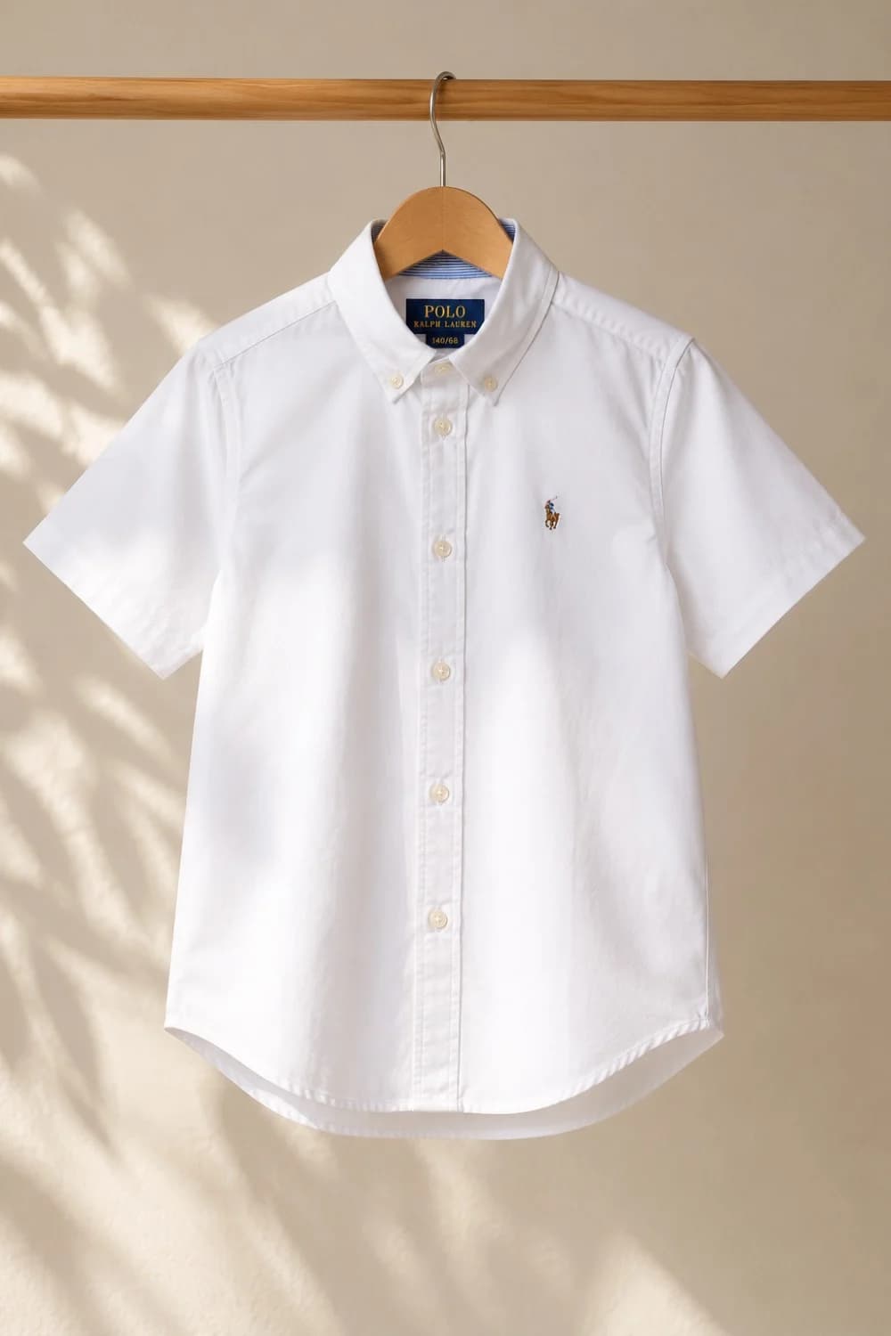 پیراهن آستین کوتاه سفید مردانه polo ralph lauren — تصویر ۲