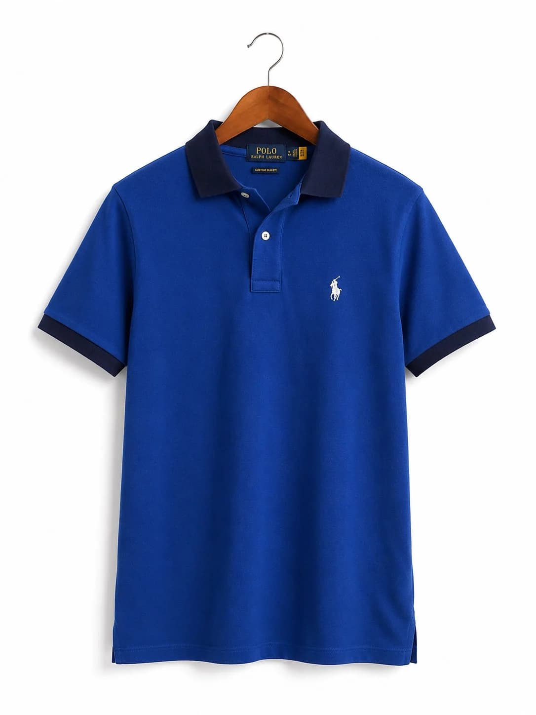 پولو شرت مردانه polo ralph lauren آبی کاربنی — تصویر ۲