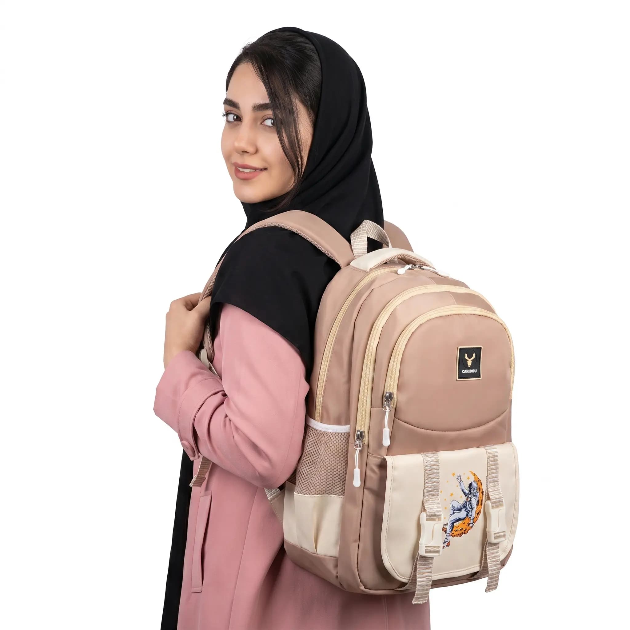 کوله پشتی مدرسه کاریبو فانتزی دخترانه کد 10200