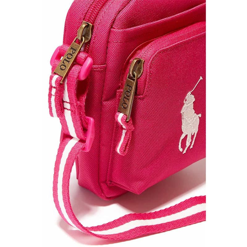 کیف رودوشی رالف لورن مدل polo ralph lauren Logo Embroidered Crossbody Bag in — تصویر ۲