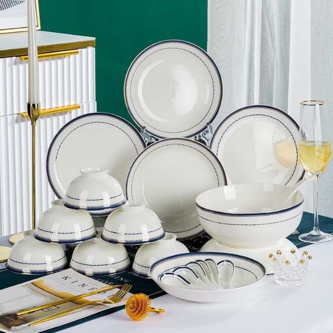 سرویس غذا خوری 40پارچه چینی کد -FINE-KIT