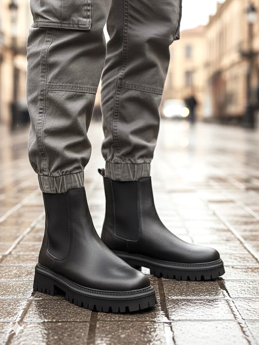 بوت بالنسیاگا مردانه چرمی شبرو Balenciaga