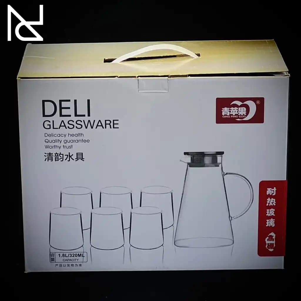 ست پارچ و لیوان پیرکس دودی | Deli Glass — تصویر ۷