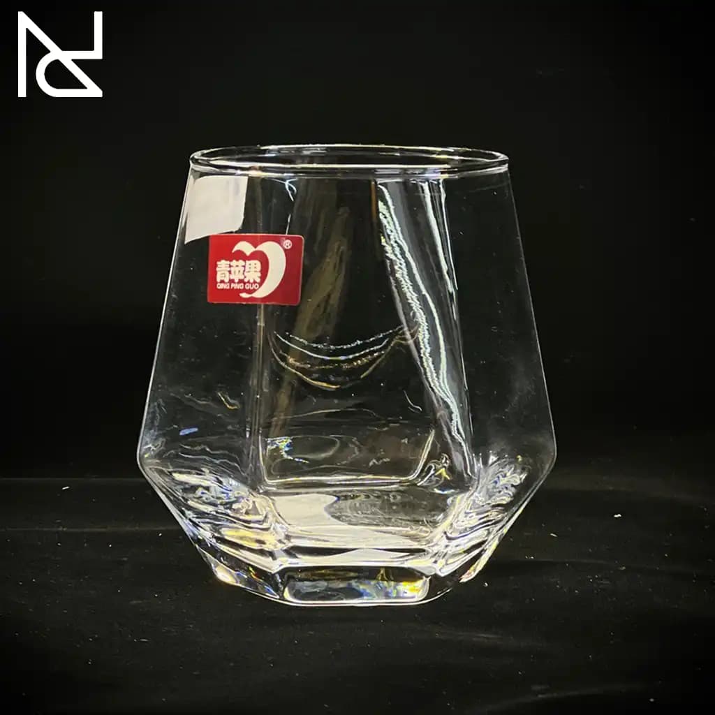 نیم‌لیوان بلوری الگرا شش‌ضلعی | Deli Glass