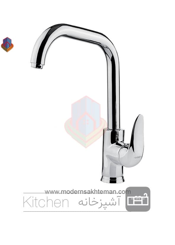 شیر سینک کیسر مدل ریکو کروم