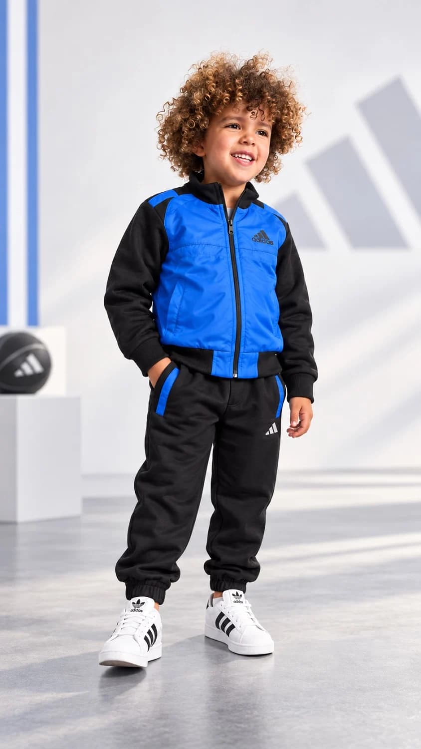 ست سویشرت شلوار بچگانه آدیداس آبی|Adidas tracksuit