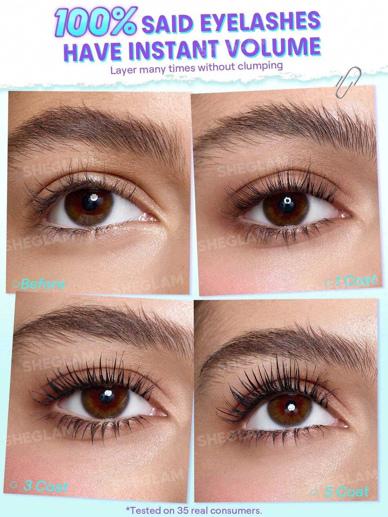 ریمل حجم دهنده لش لایتر شیگلم Sheglam Lashlighter Mojor Lash Impact Mascara — تصویر ۲