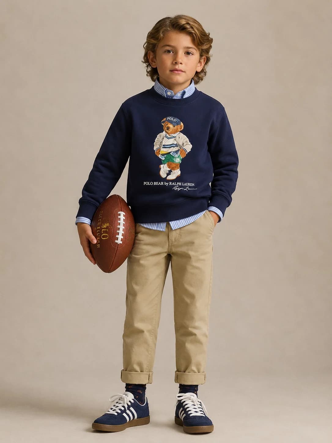 سویشرت پسرانه سرمه ای RALPH LAUREN مدل POLO BEAR