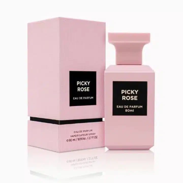 ادکلن پیکی رز فرگرانس Fragrance World Picky Rose | مشابه تام فورد رز پریک — تصویر ۳