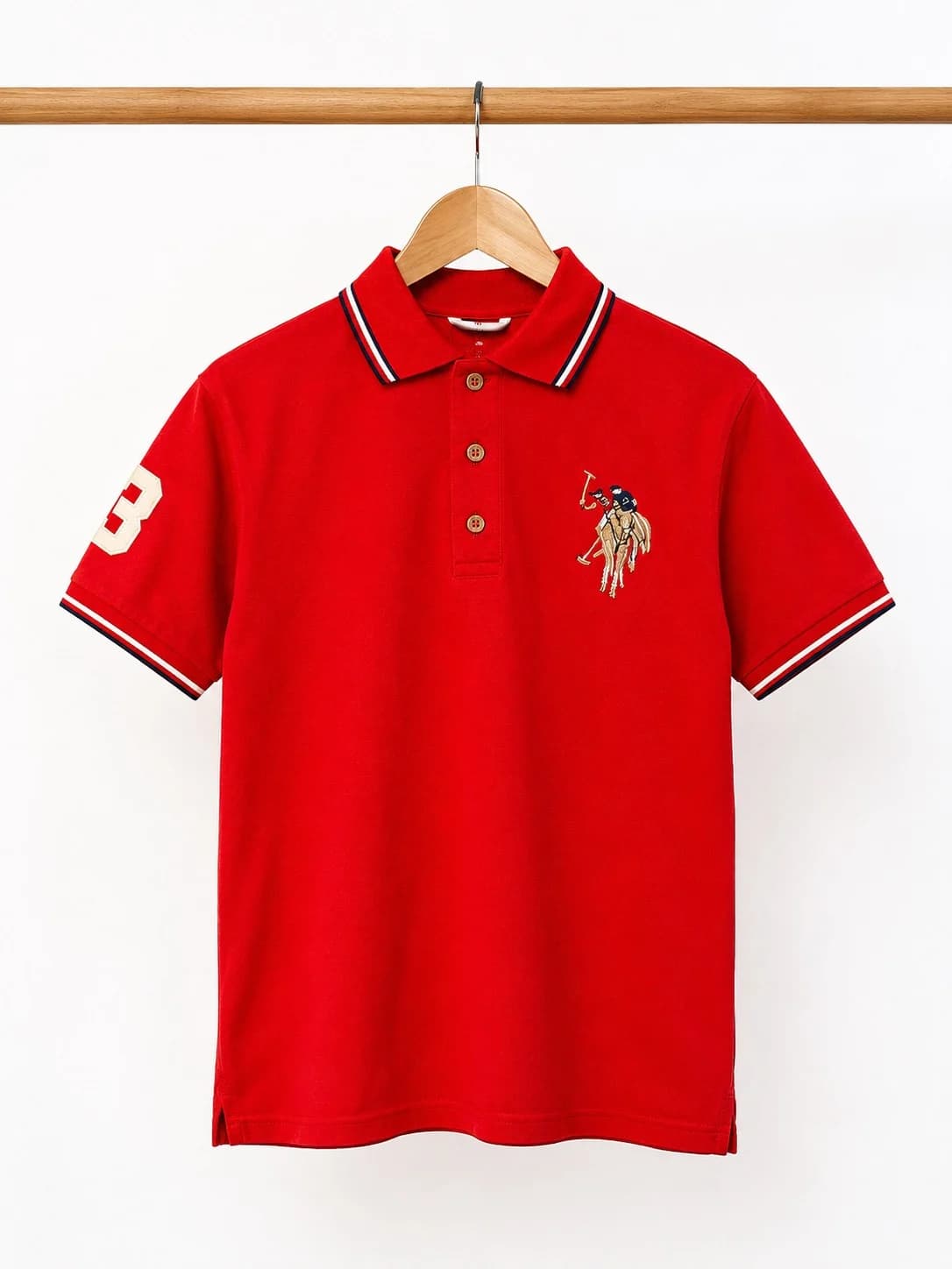 پولوشرت پسرانه قرمز US.POLO.ASSN