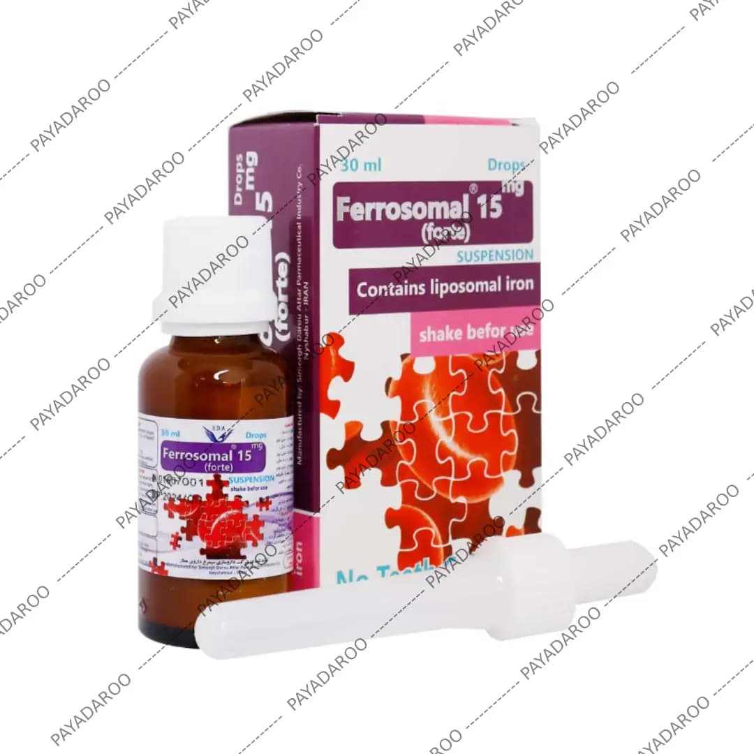 قطره آهن فروزومال سیمرغ دارو عطار 15 میلی گرم 30 میلی لیتر