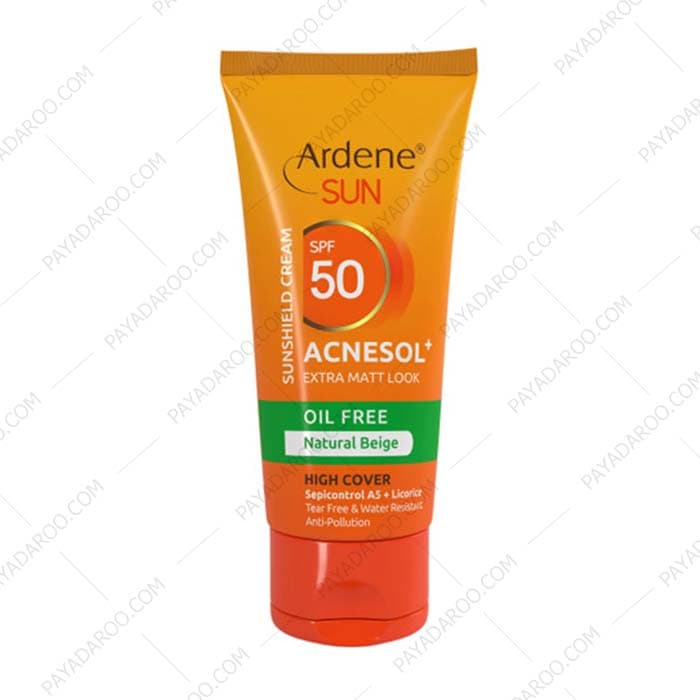 کرم ضد آفتاب فاقد چربی آکنه سل پلاس آردن بژ طبیعی SPF50