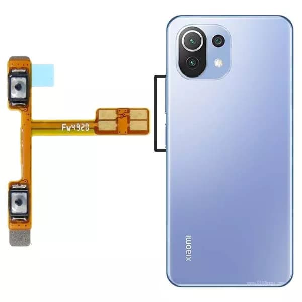 فلت ولوم و پاور شیائومی مدل Mi 11 Lite