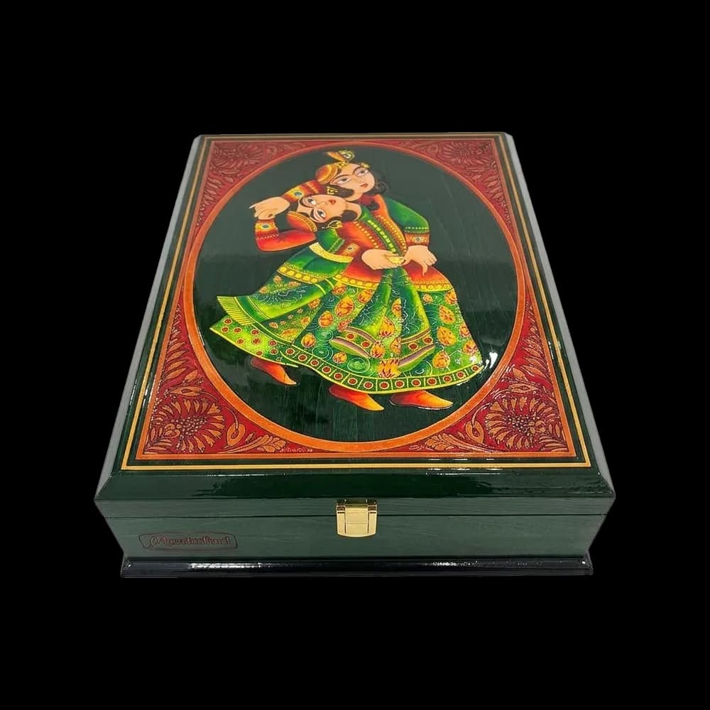 جعبه چوبی ساغر (سبز)