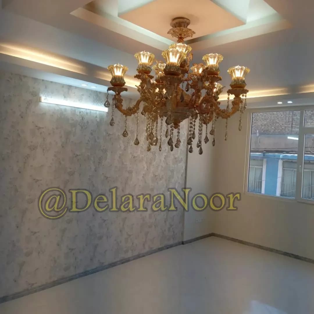 لوستر کلاسیک شاخه سناتور با آبکاری فورتیک و پتینه کرم — تصویر ۳