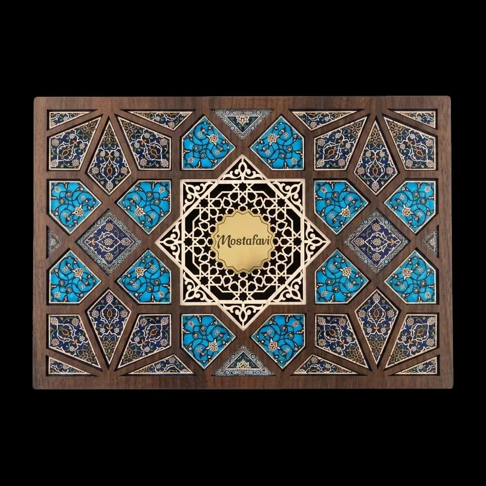 جعبه چوبی کاشی معرق