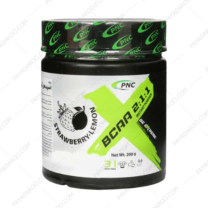 پودر بی سی ای ای پی ان سی کارن طعم توت فرنگی لیمو 200 گرم
