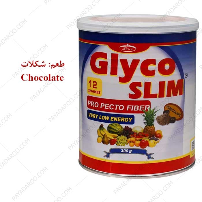 پودر گلیکو اسلیم کارن طعم شکلاتی 300 گرمی