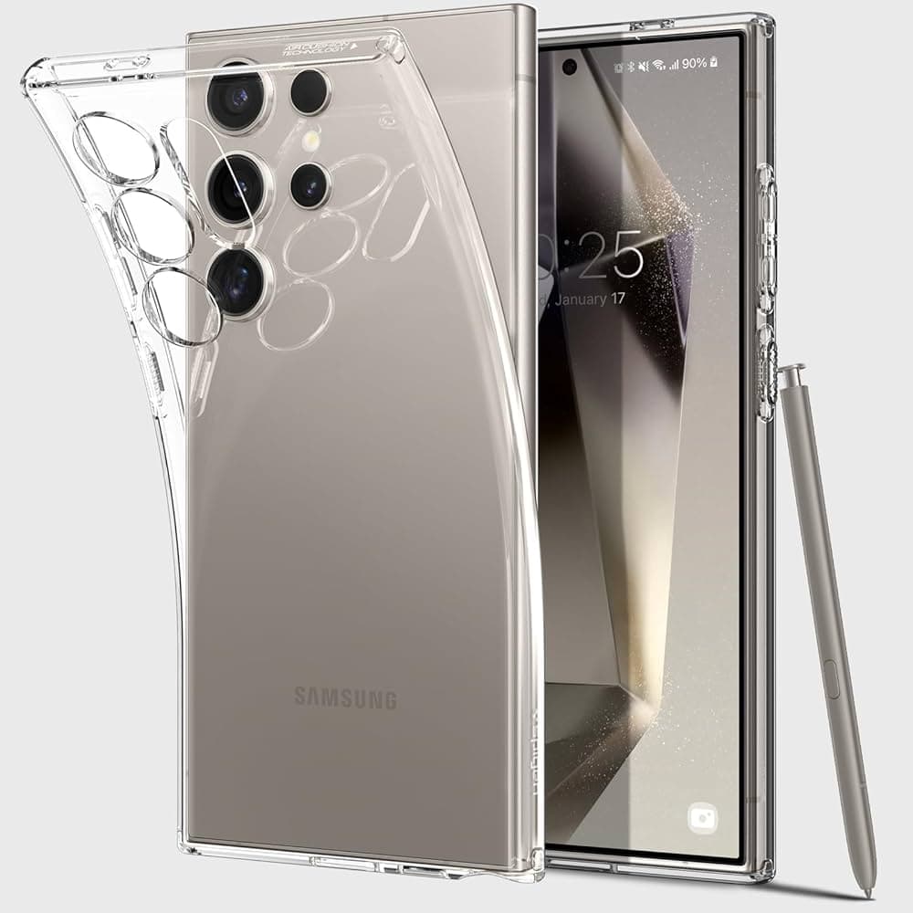 کاور اسپیگن مدل ultra hybrid clear مناسب برای گوشی موبایل سامسونگ galaxy s24ultra — تصویر ۳