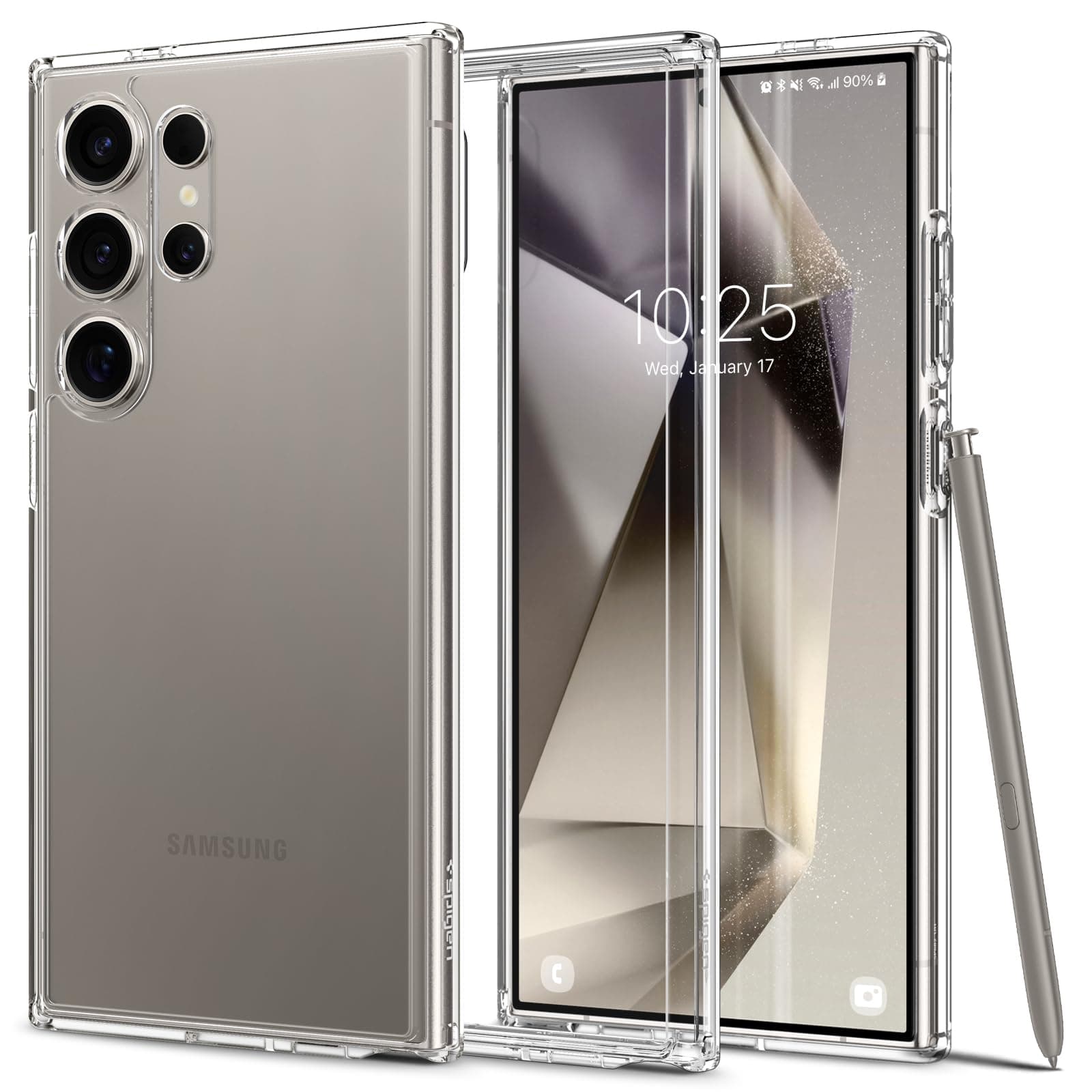 کاور اسپیگن مدل ultra hybrid clear مناسب برای گوشی موبایل سامسونگ galaxy s24ultra — تصویر ۴