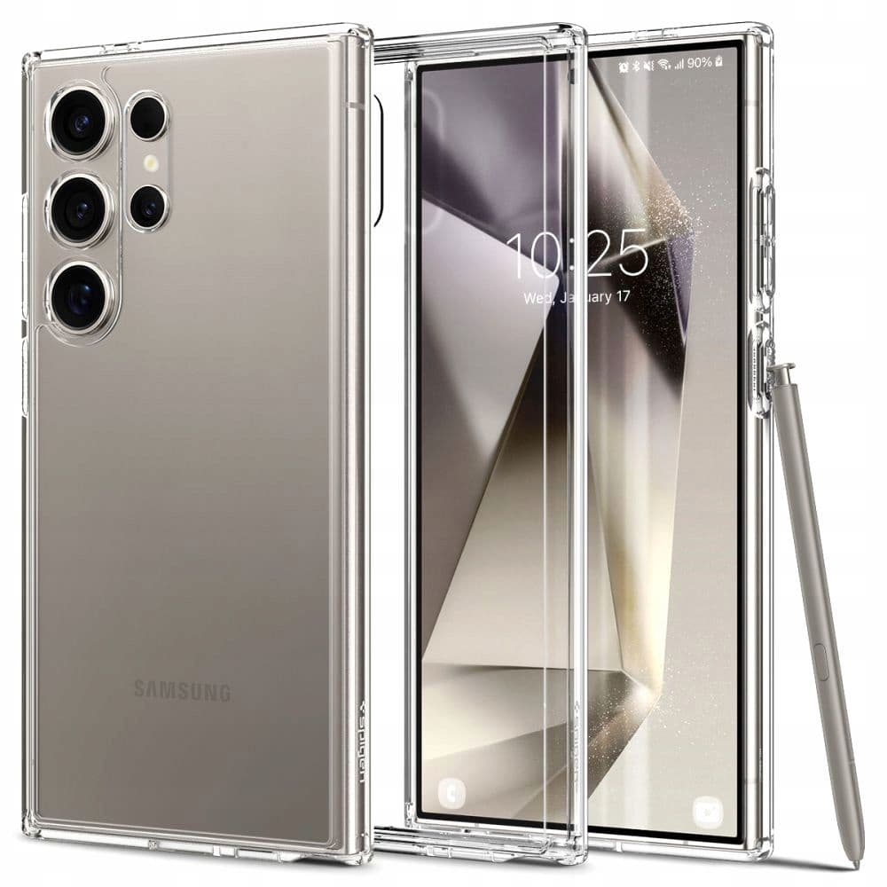 کاور اسپیگن مدل ultra hybrid clear مناسب برای گوشی موبایل سامسونگ galaxy s24ultra
