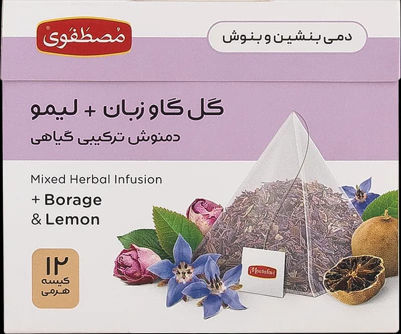 دمنوش گل گاوزبان 12 عددی