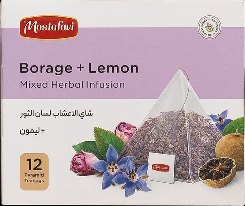 دمنوش گل گاوزبان 12 عددی — تصویر ۳