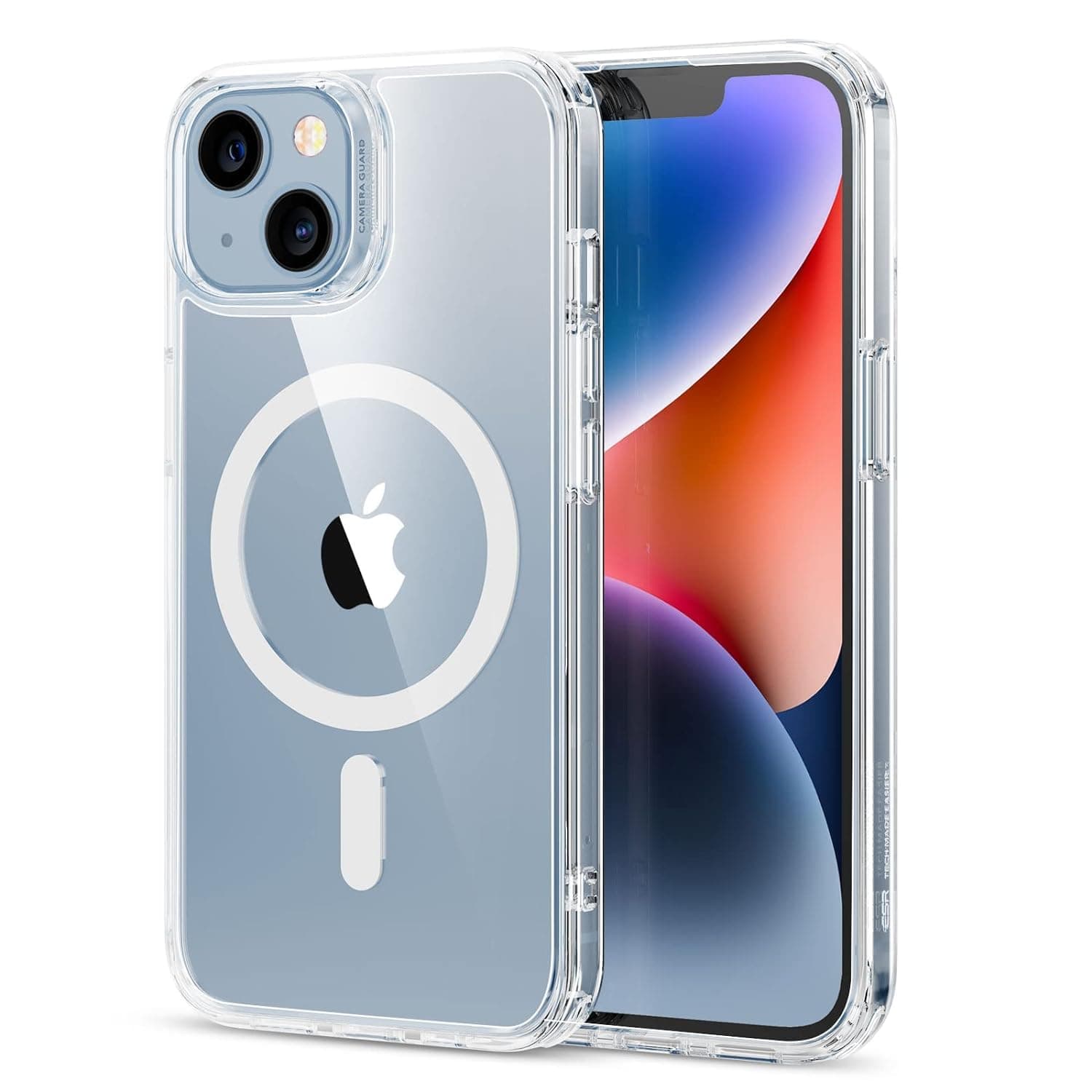 کاور اسپیگن مدل ultra hybrid magsafe clear case مناسب برای گوشی موبایل اپل iphone13/14