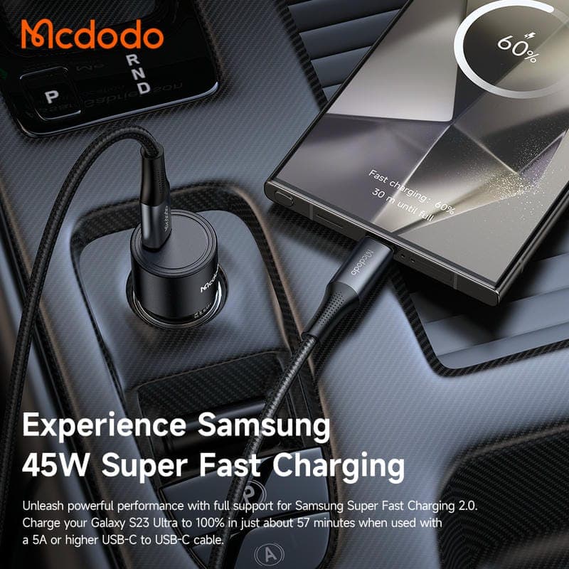 شارژ فندکی 45 وات (SFC2.0) مک دودو مدل Mcdodo CC-5340 — تصویر ۶