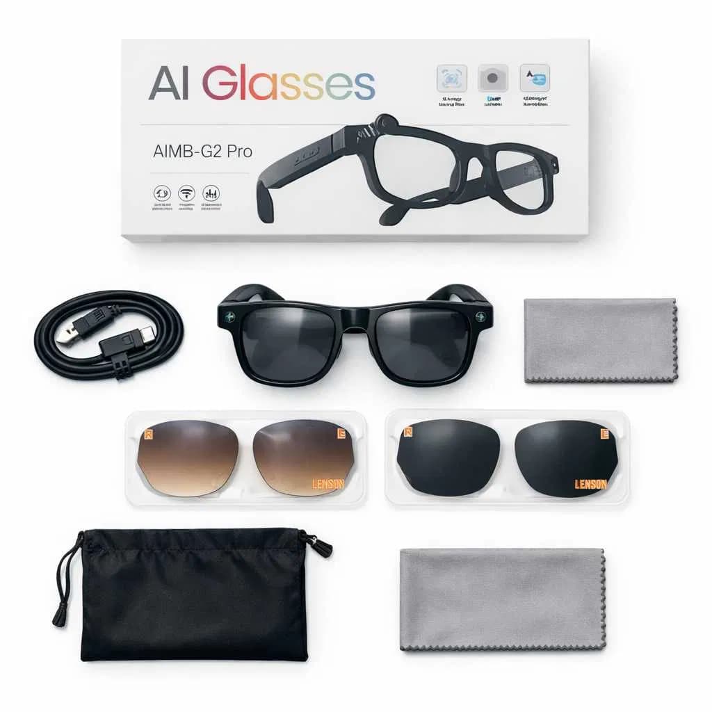 عینک هوشمند AIMB-G2 Pro | دوربین ۸ مگاپیکسل — تصویر ۲