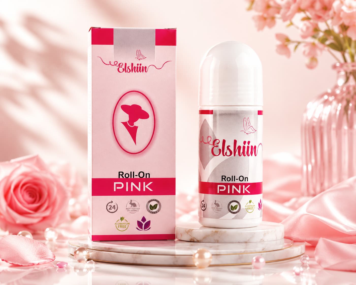 مام رول ضد تعریق Pink زنانه الشین کد EL002 — تصویر ۲