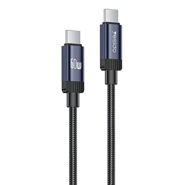 کابل USB-C یسیدو مدل DUAL -C CA204 60W طول 1 متر — تصویر ۴