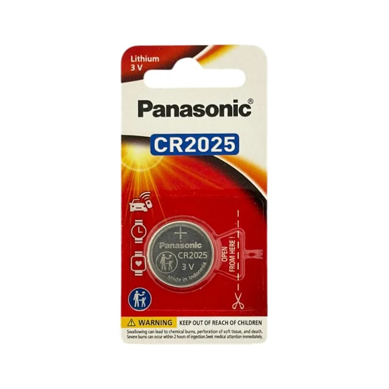 باطری سکه‌ای پاناسونیک مدل CR2025 لیتیوم ۳ ولت تکی