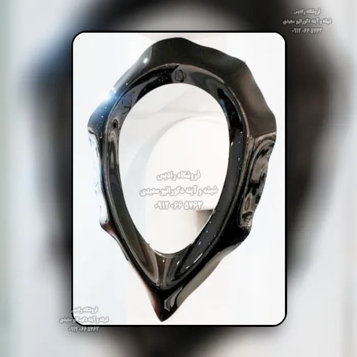 آینه دیواری دست ساز مدل اشک ( فریم برجسته – سه بعدی )