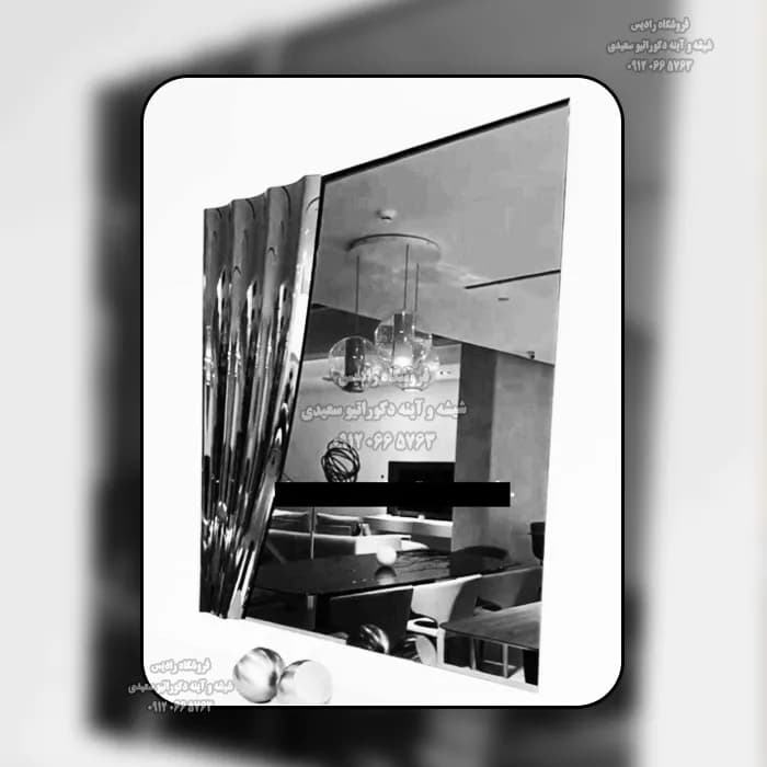 آینه دیواری دست ساز مدل ورسای ( فریم برجسته – لوکس ) — تصویر ۲