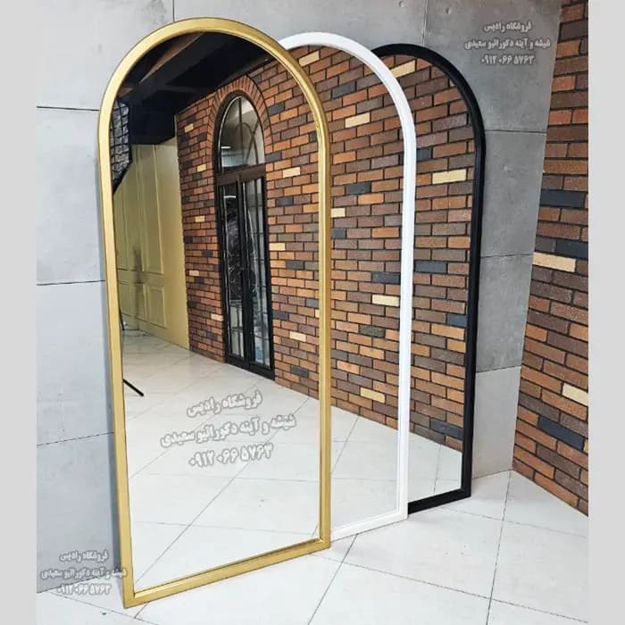 آینه قدی گنبدی قاب دار ( فریم چوبی – MDF )