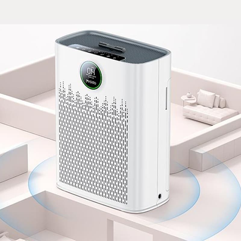 دستگاه تصفیه‌کننده هوا خانگی سه مرحله‌ای یسیدو مدل EC23 Air Purifire به همراه فیلتر — تصویر ۳