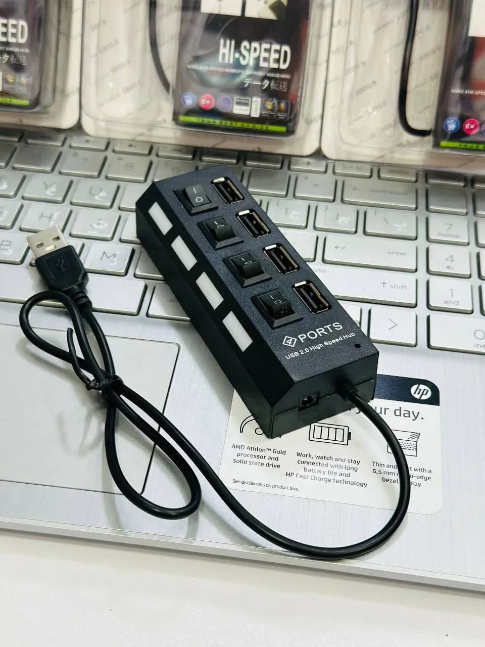 هاب 4 پورت USB کلیددار