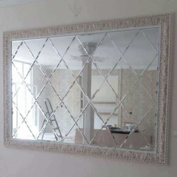 آینه دکوراتیو طرح لوزی عرض : 150cm * ارتفاع : 160cm