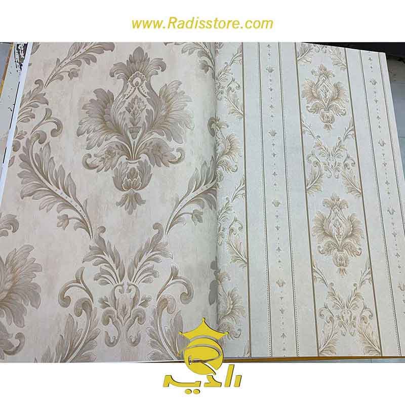 کاغذ دیواری پذیرایی طرح راه راه کد 17069 17067 — تصویر ۴