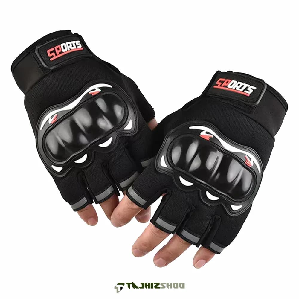 دستکش نیمه انگشتی موتورسواری اسپرت SPORT