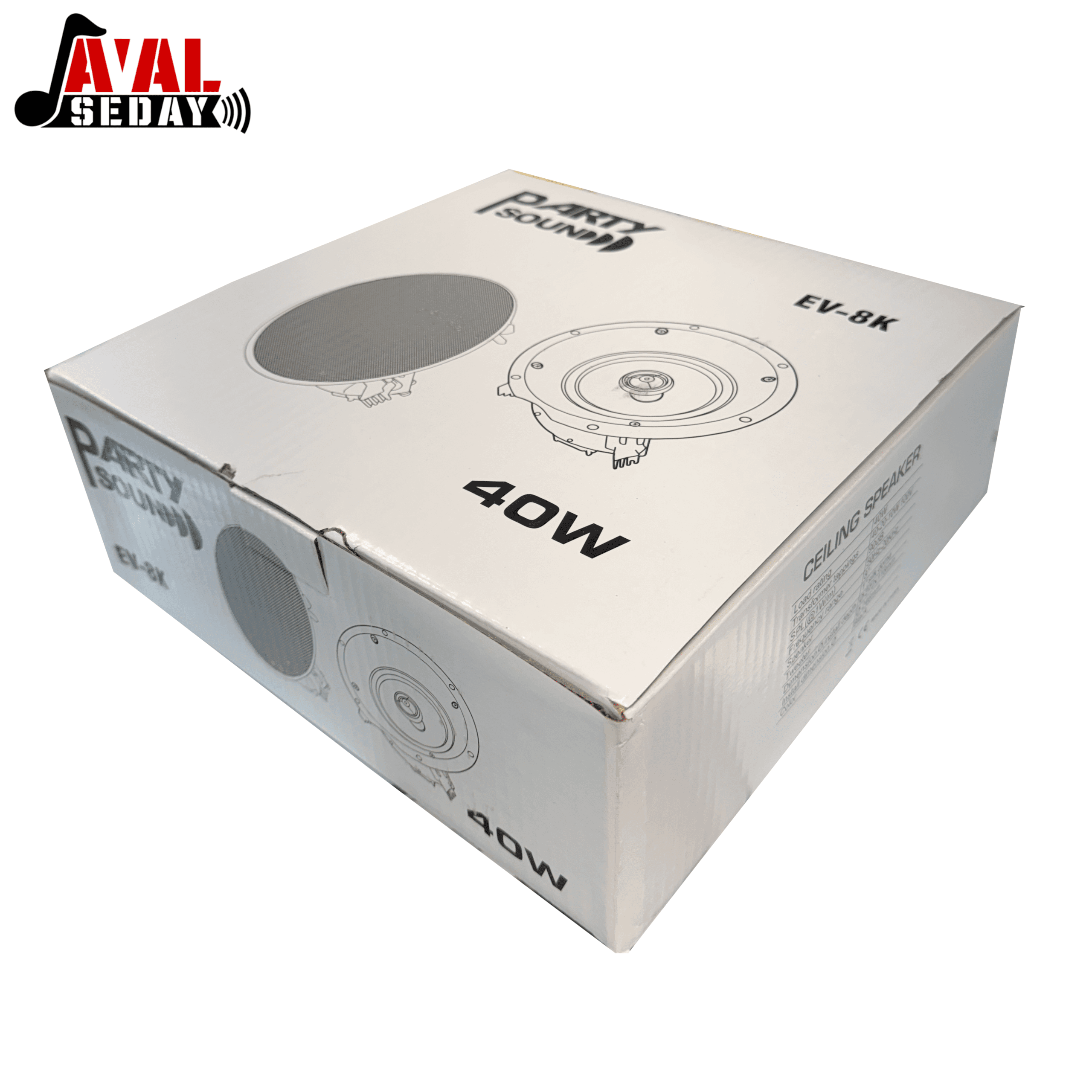 اسپیکر سقفی 8 اینچ پارتی ساند Partysound_EV-8K — تصویر ۶