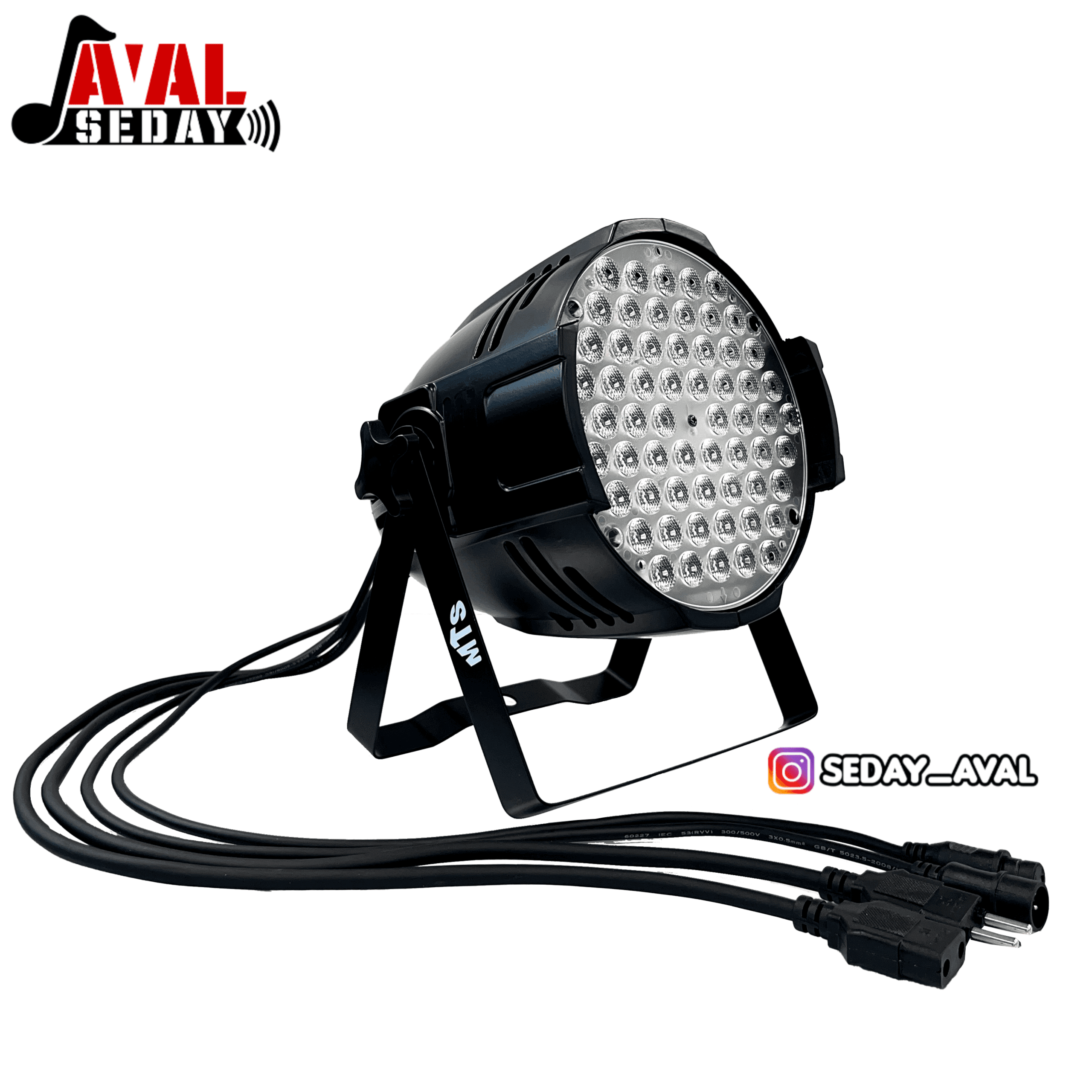 رقص نور پار LED فولکالر 60*3w مدل MTS (چهار کابل) — تصویر ۵