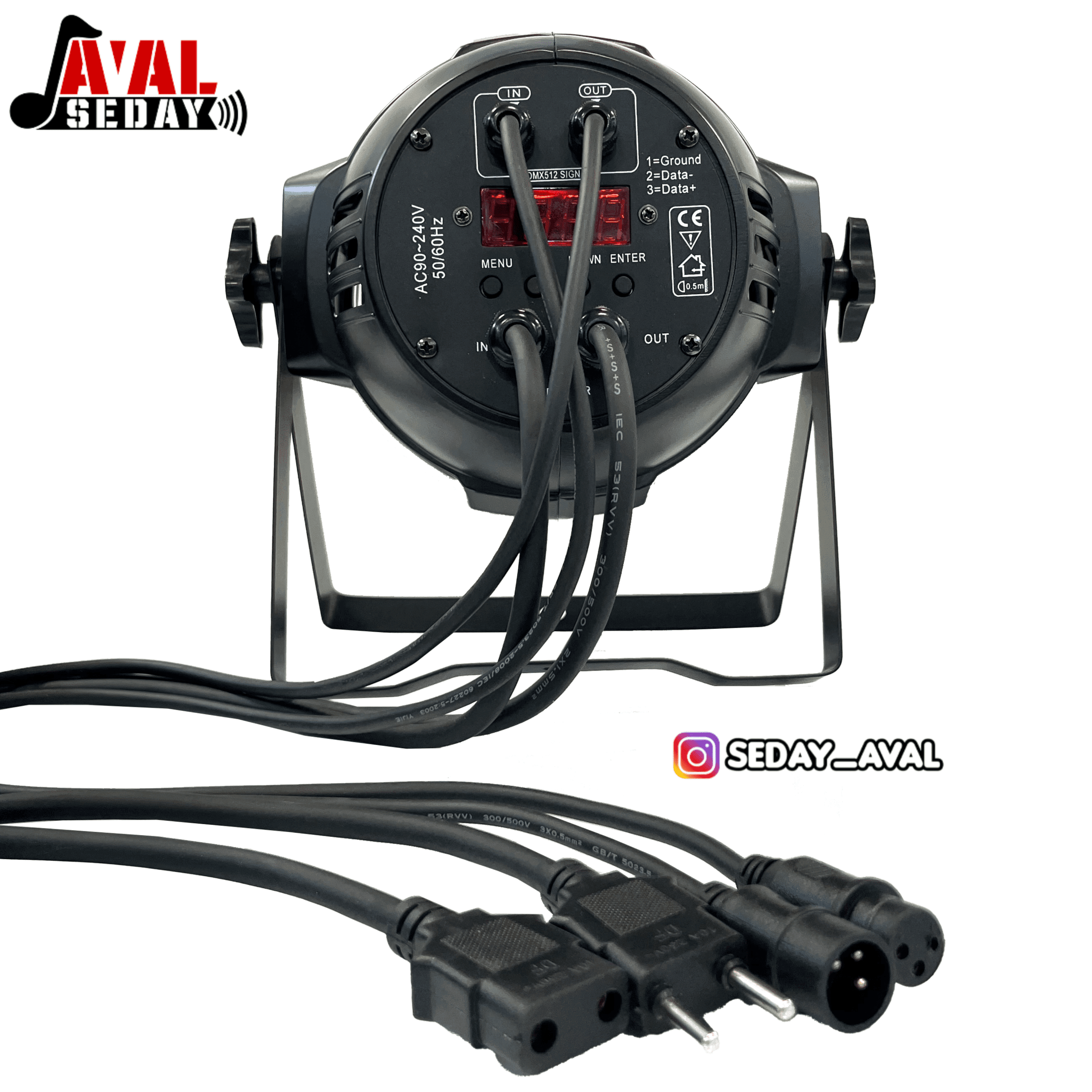 رقص نور پار LED فولکالر 54*3w مدل MTS LPC007 (چهار کابل) — تصویر ۳