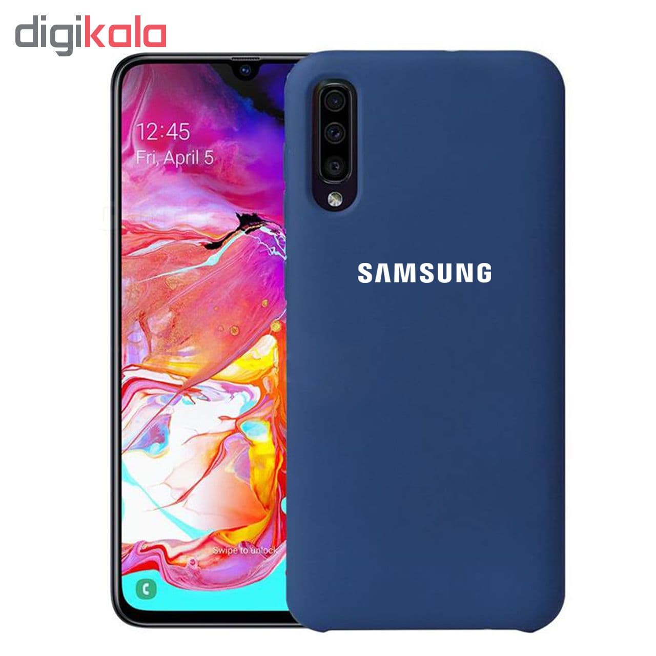 کاور سیلیکونی مدل Silky soft-touch مناسب برای گوشی موبایل سامسونگ Galaxy A70 — تصویر ۴
